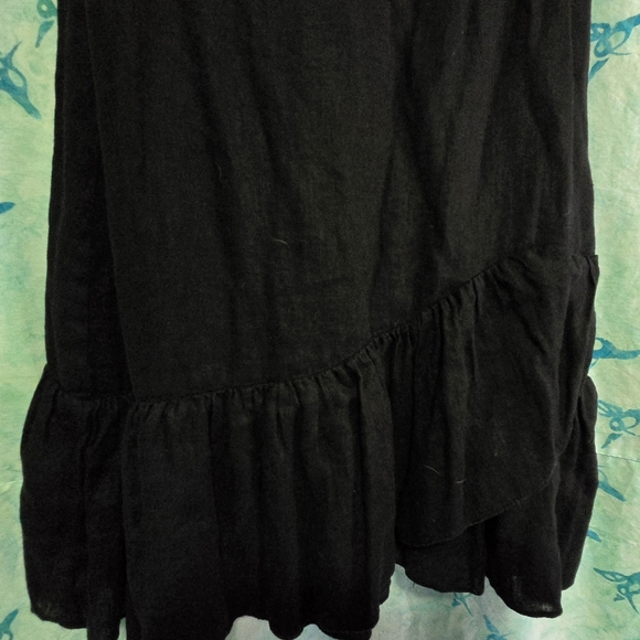 Wonderful Black Linen Dress - Picture 2 of 7